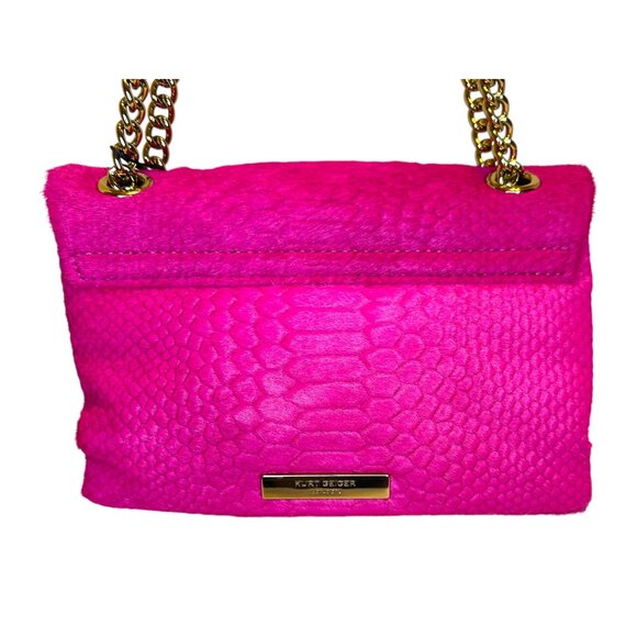 Kurt Geiger London Mini Kew Genuine Pony Hair Crossbody Bag - Picture 6 of 9